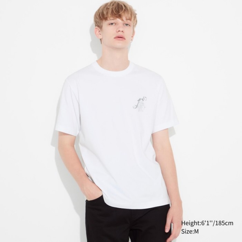 Uniqlo Mickey Shines UT Short-Sleeve レディース Tシャツ 白 | 1414174
