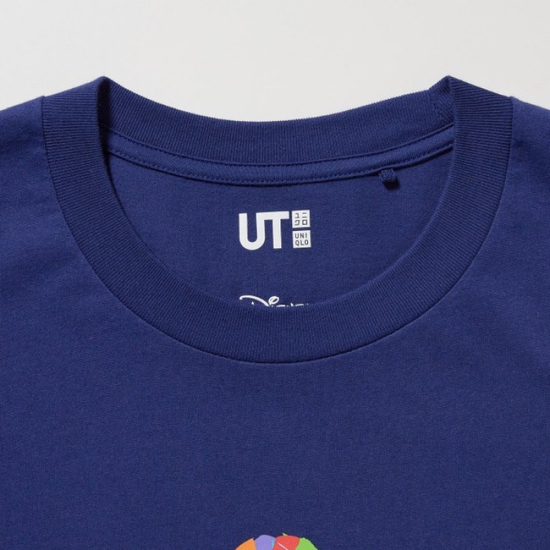 Uniqlo Mickey Stands UT Short-Sleeve レディース Tシャツ 青 | 5193603
