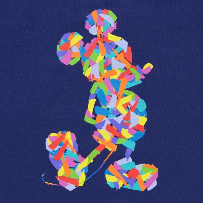 Uniqlo Mickey Stands UT Short-Sleeve レディース Tシャツ 青 | 5193603