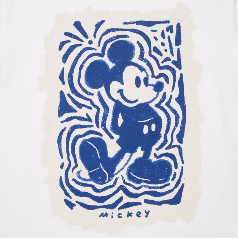 Uniqlo Mickey Stands Ut Short Sleeve Graphic メンズ Tシャツ 白 | 9654287