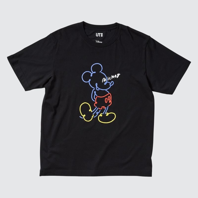 Uniqlo Mickey Stands Ut Short-sleeve Graphic メンズ Tシャツ 黒 | 773337