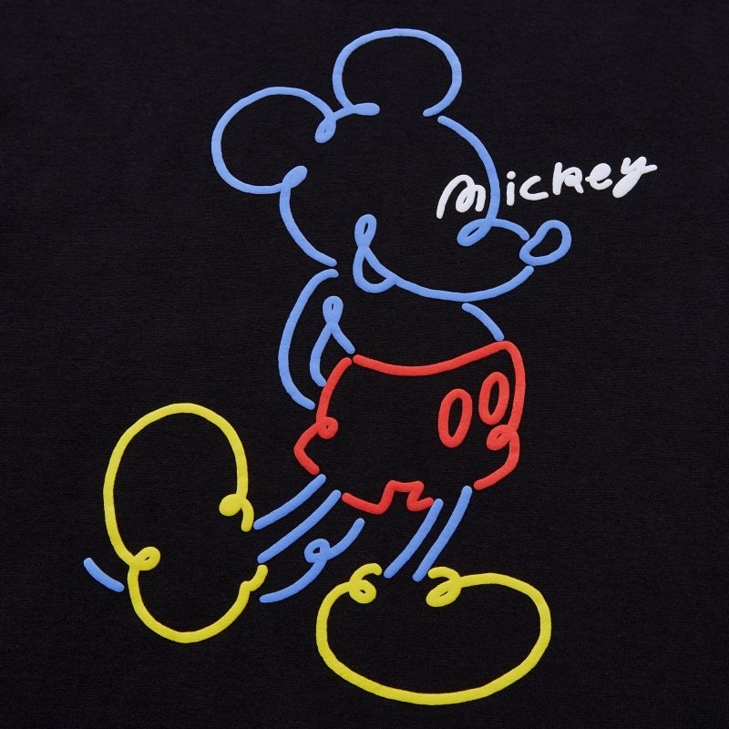 Uniqlo Mickey Stands Ut Short-sleeve Graphic メンズ Tシャツ 黒 | 773337