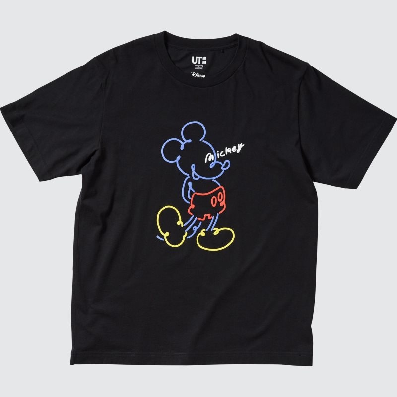 Uniqlo Mickey Stands Ut Short-sleeve Graphic メンズ Tシャツ 黒 | 773337