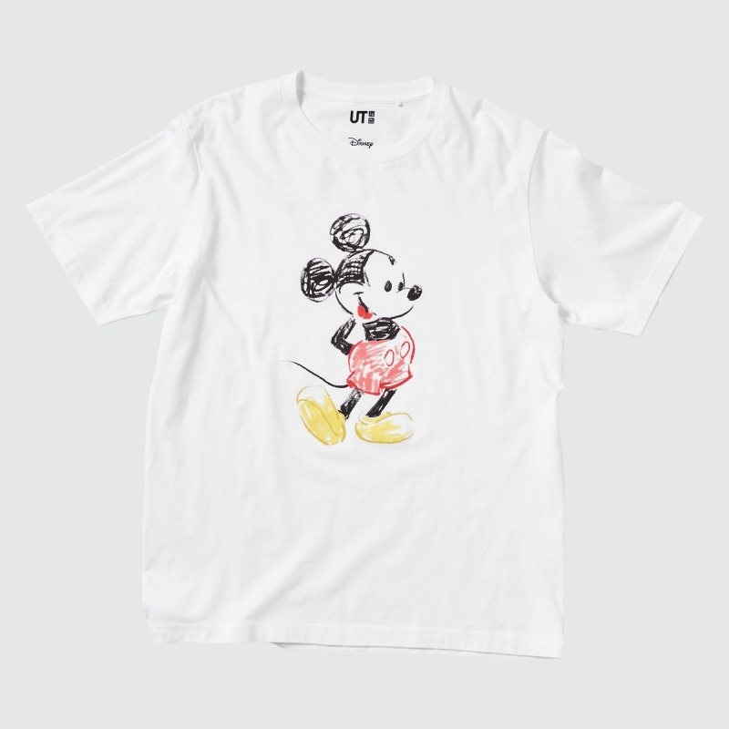 Uniqlo Mickey Stands Ut Short-sleeve Graphic メンズ Tシャツ 白 | 512012
