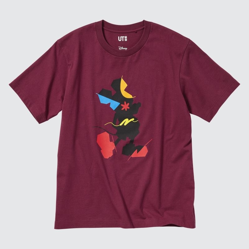 Uniqlo Mickey Stands Ut Short-sleeve Graphic メンズ Tシャツ ボルドー | 3679888