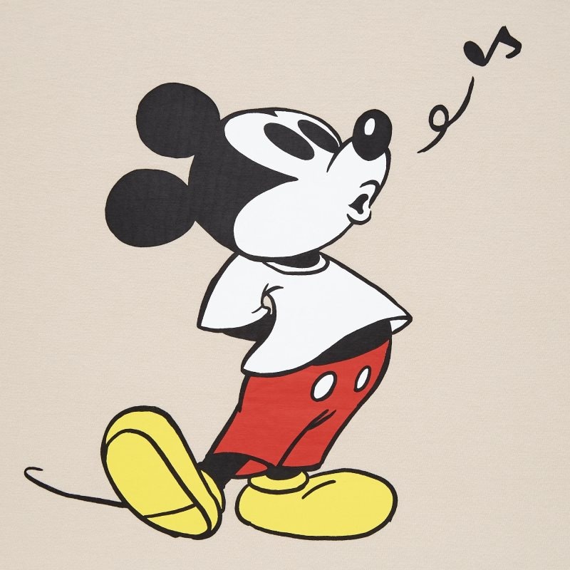Uniqlo Mickey Stands Ut Short-sleeve Graphic メンズ Tシャツ ベージュ | 5968148
