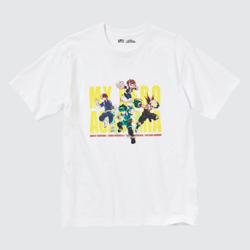 Uniqlo My Hero Academia Ut Short-sleeve Graphic メンズ Tシャツ 白 | 674870