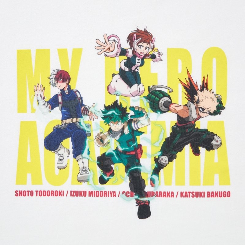Uniqlo My Hero Academia Ut Short-sleeve Graphic メンズ Tシャツ 白 | 674870