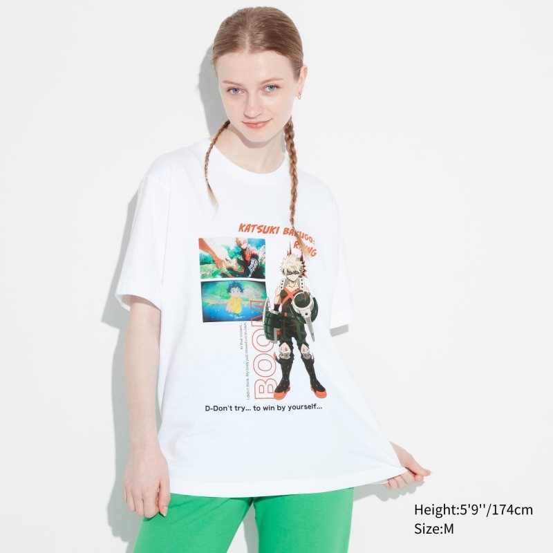 Uniqlo My Hero Academia Ut Short-sleeve Graphic メンズ Tシャツ 白 | 5445032