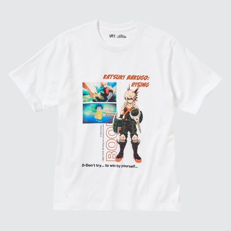 Uniqlo My Hero Academia Ut Short-sleeve Graphic メンズ Tシャツ 白 | 5445032