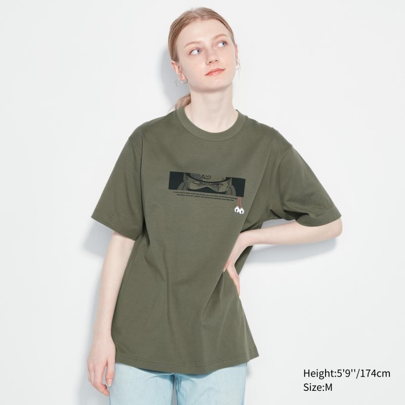 Uniqlo Naruto Ut Short-sleeve Graphic Kakashi Hatake メンズ Tシャツ オリーブ | 8460702