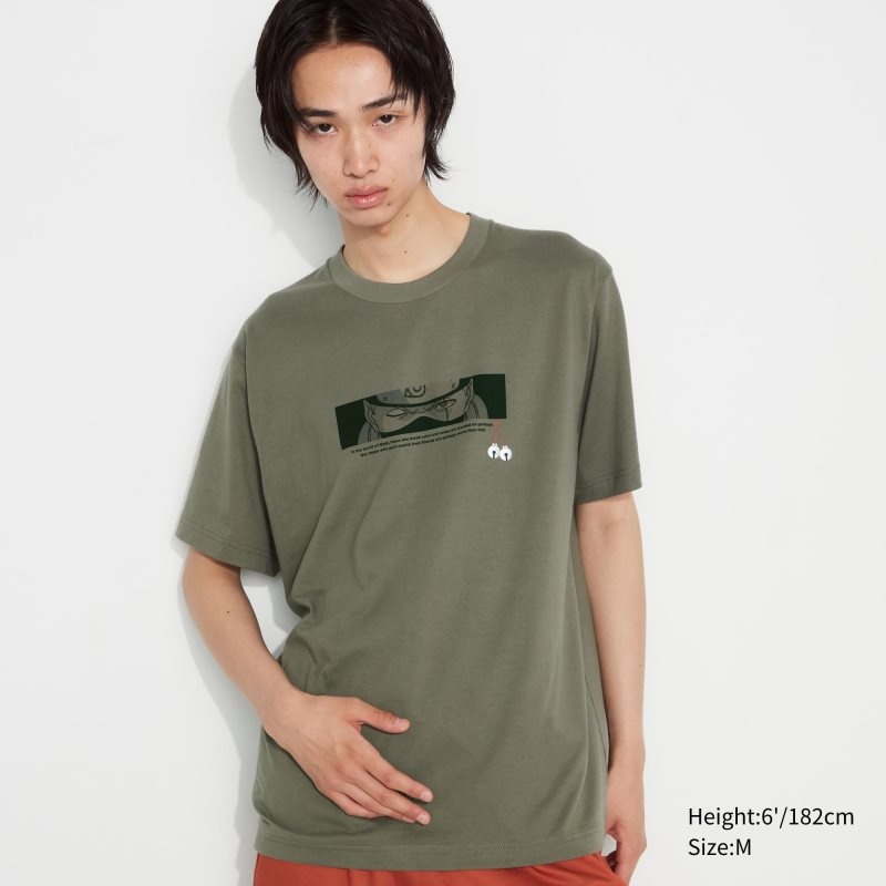 Uniqlo Naruto Ut Short-sleeve Graphic Kakashi Hatake メンズ Tシャツ オリーブ | 8460702
