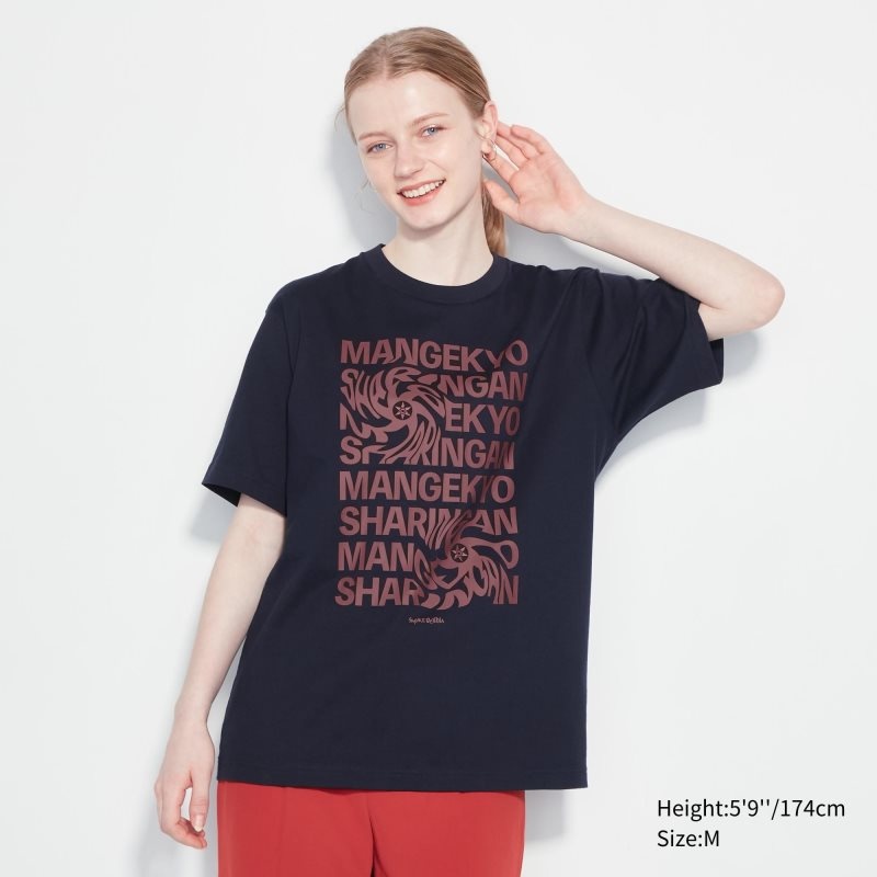 Uniqlo Naruto Ut Short-sleeve Graphic Sasuke Uchiha メンズ Tシャツ ネイビー | 9791234