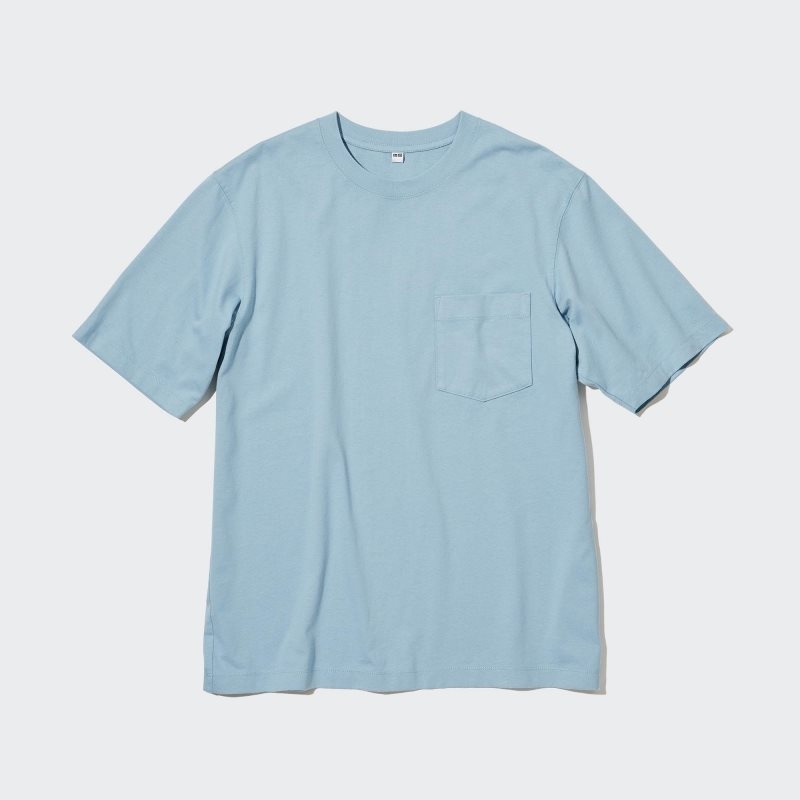 Uniqlo Oversized Pocket Crew Neck Half-sleeve メンズ Tシャツ 白 | 7619223