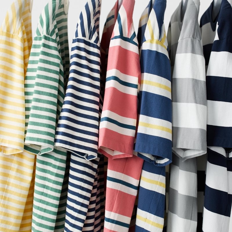 Uniqlo Oversized Striped Half-sleeve メンズ Tシャツ グレー | 4453904