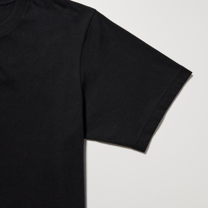 Uniqlo PEACE FOR ALL Short-Sleeve Graphic Shingo Kunieda レディース Tシャツ 黒 | 3527535