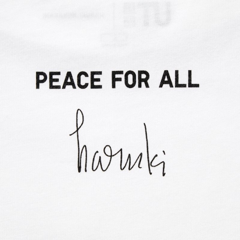 Uniqlo PEACE FOR ALL Short-Sleeve Graphic Haruki Murakami メンズ Tシャツ 白 | 1644765
