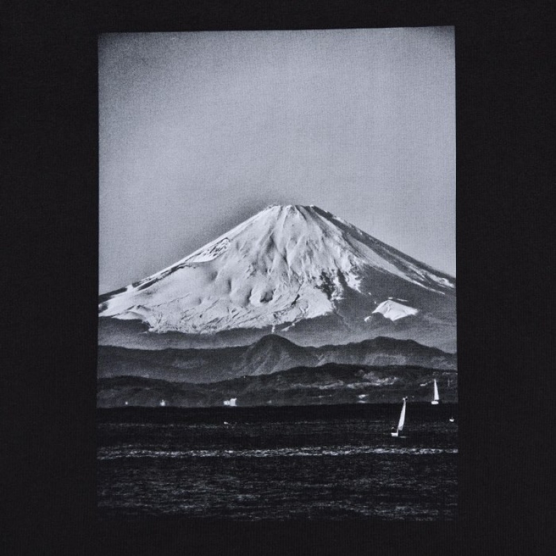 Uniqlo PEACE FOR ALL Short-Sleeve Graphic Daido Moriyama レディース Tシャツ 黒 | 204213