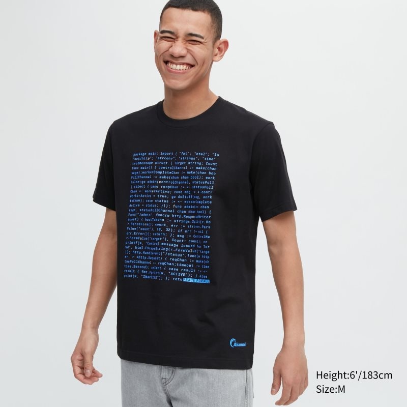 Uniqlo Peace For All Akamai Short-sleeve Graphic メンズ Tシャツ 黒 | 3649700