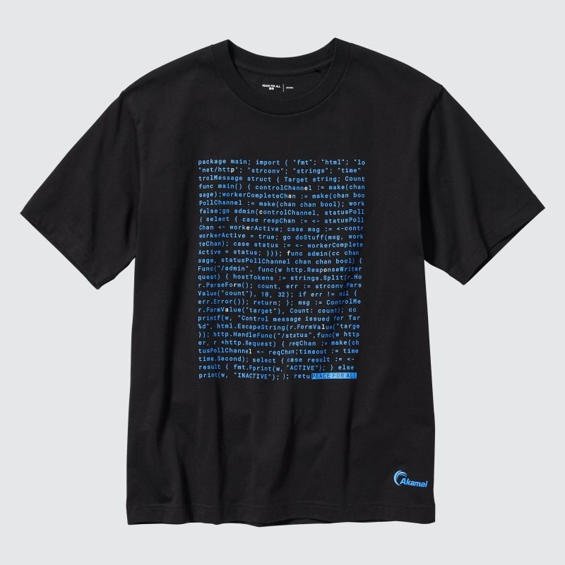 Uniqlo Peace For All Akamai Short-sleeve Graphic メンズ Tシャツ 黒 | 3649700