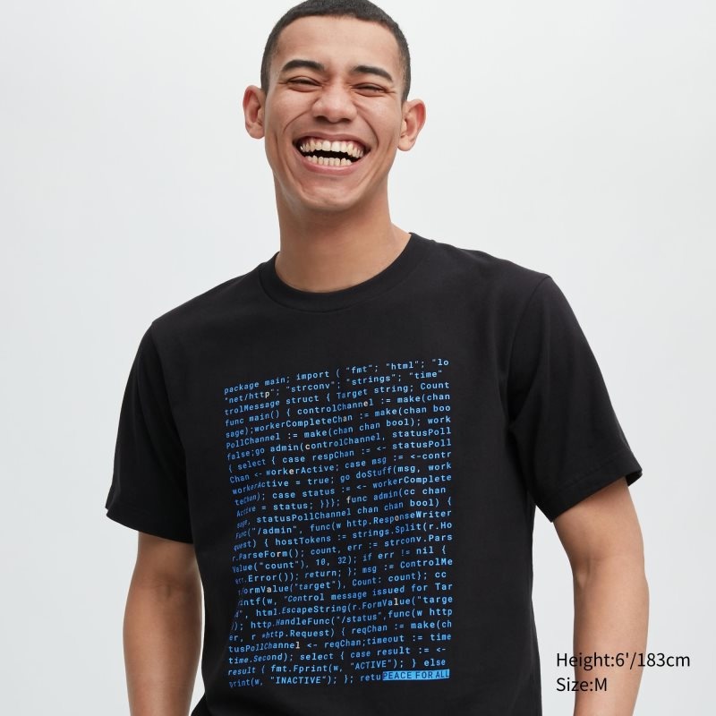 Uniqlo Peace For All Akamai Short-sleeve Graphic メンズ Tシャツ 黒 | 3649700