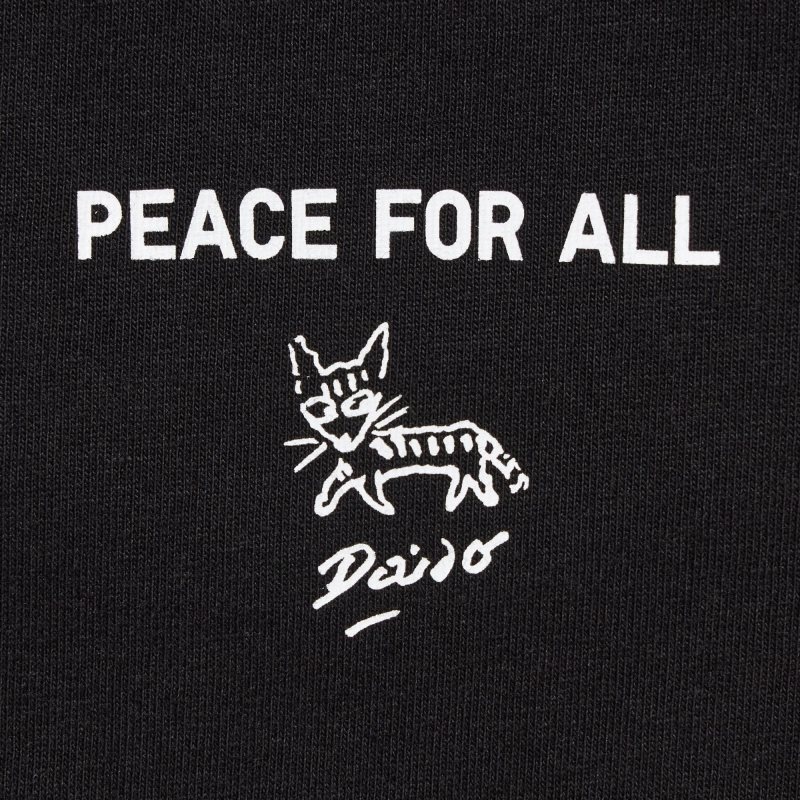 Uniqlo Peace For All Daido Moriyama Short-sleeve Graphic メンズ Tシャツ 黒 | 1051918