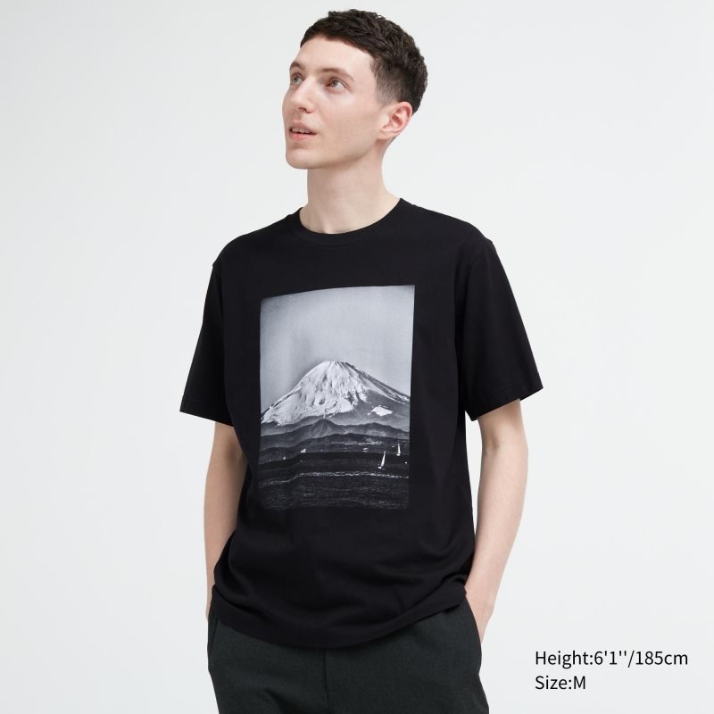 Uniqlo Peace For All Daido Moriyama Short-sleeve Graphic メンズ Tシャツ 黒 | 1051918