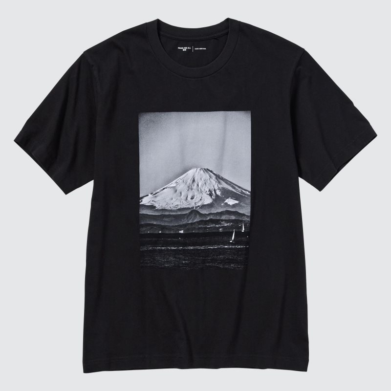 Uniqlo Peace For All Daido Moriyama Short-sleeve Graphic メンズ Tシャツ 黒 | 1051918