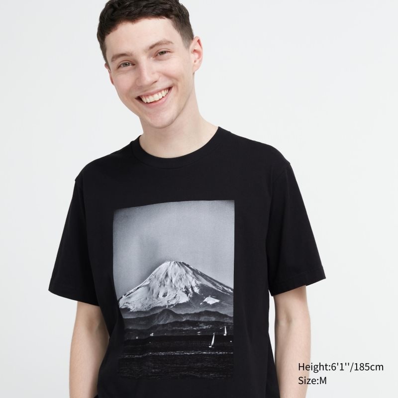 Uniqlo Peace For All Daido Moriyama Short-sleeve Graphic メンズ Tシャツ 黒 | 1051918
