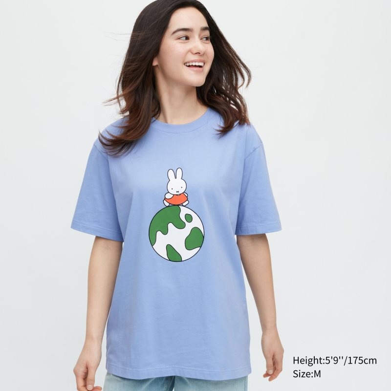 Uniqlo Peace For All Dick Bruna Short-sleeve Graphic メンズ Tシャツ 青 | 2874678