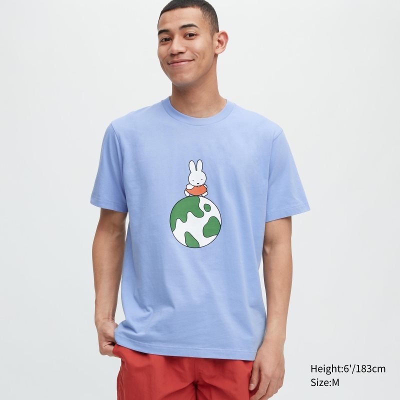 Uniqlo Peace For All Dick Bruna Short-sleeve Graphic メンズ Tシャツ 青 | 2874678