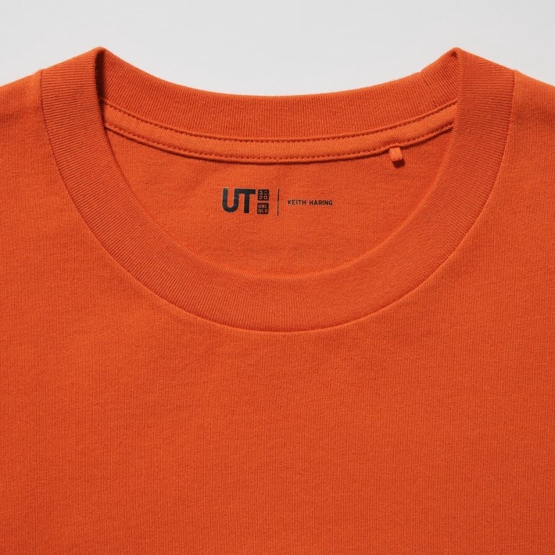 Uniqlo Peace For All Keith Haring Short-sleeve Graphic メンズ Tシャツ オレンジ | 9824144