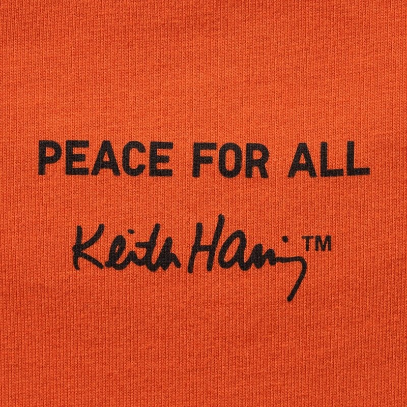 Uniqlo Peace For All Keith Haring Short-sleeve Graphic メンズ Tシャツ オレンジ | 9824144