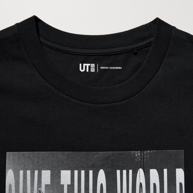 Uniqlo Peace For All Kosuke Kawamura Short-sleeve Graphic メンズ Tシャツ 黒 | 2285126