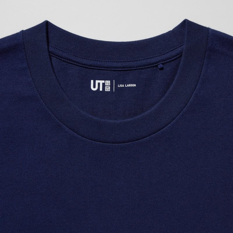 Uniqlo Peace For All Lisa Larson Short-sleeve Graphic メンズ Tシャツ ネイビー | 7271539