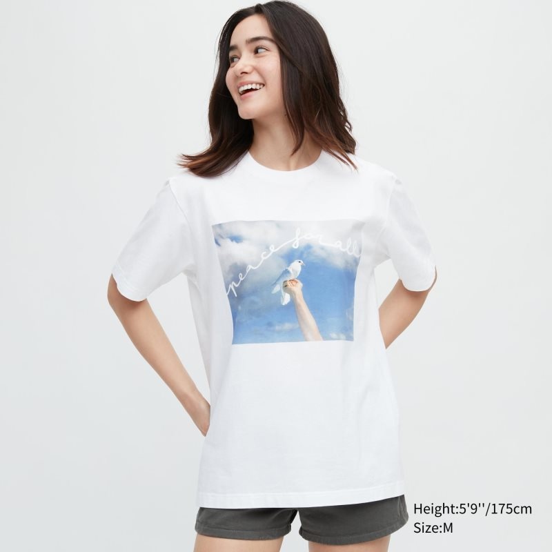 Uniqlo Peace For All Magnum Photos Short-sleeve Graphic メンズ Tシャツ 白 | 7236922