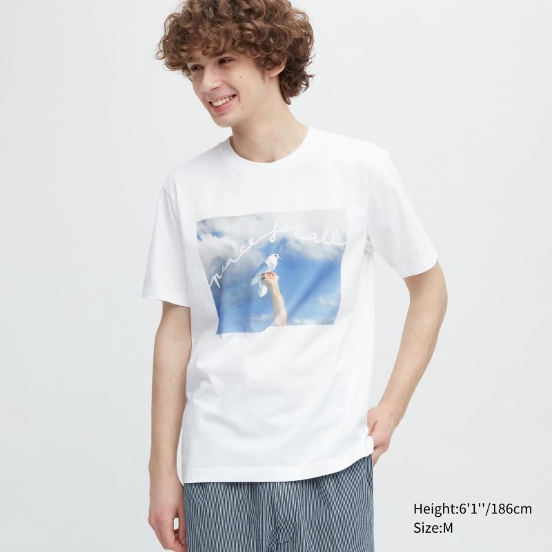 Uniqlo Peace For All Magnum Photos Short-sleeve Graphic メンズ Tシャツ 白 | 7236922