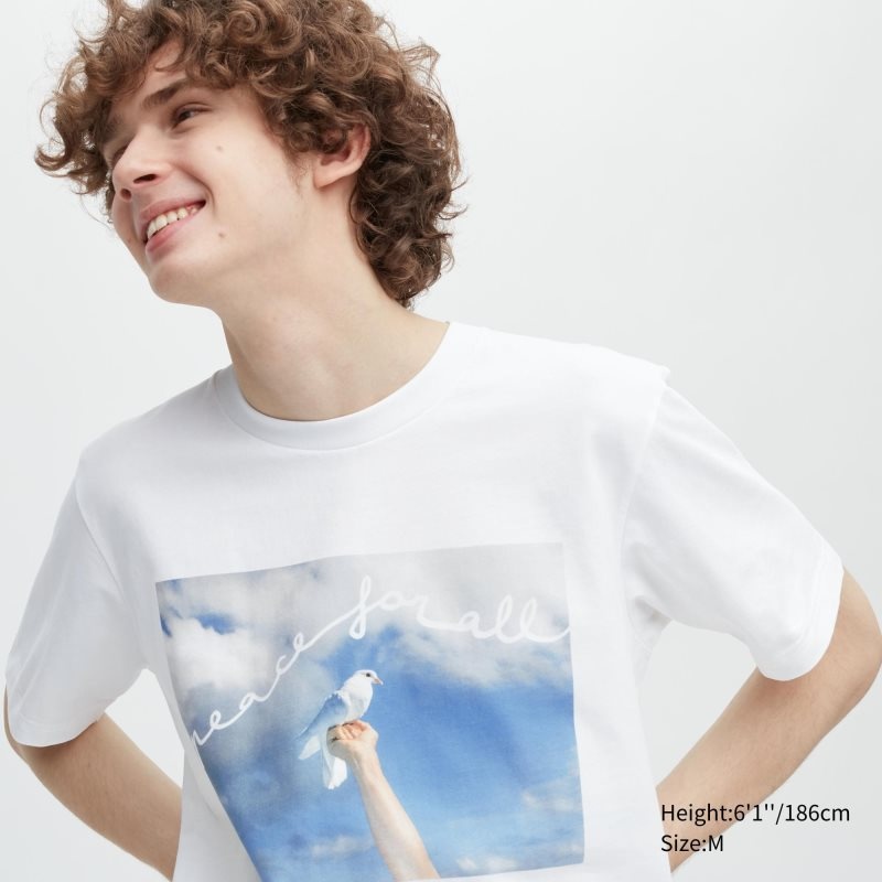 Uniqlo Peace For All Magnum Photos Short-sleeve Graphic メンズ Tシャツ 白 | 7236922