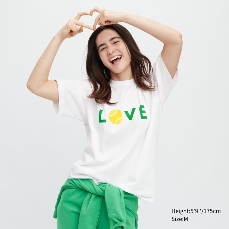 Uniqlo Peace For All Roger Federer Short-sleeve Graphic メンズ Tシャツ 白 | 618934