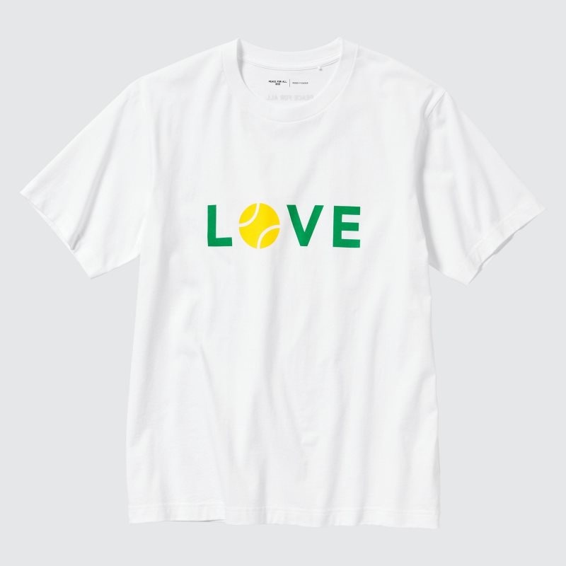 Uniqlo Peace For All Roger Federer Short-sleeve Graphic メンズ Tシャツ 白 | 618934