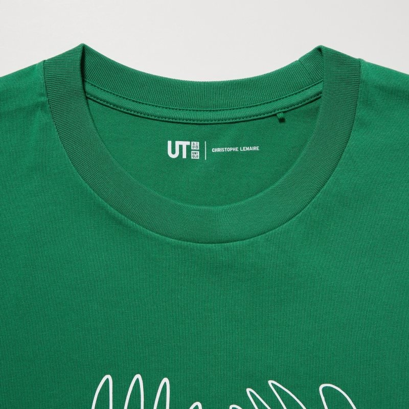 Uniqlo Peace For All Short-sleeve Graphic Christophe Lemaire メンズ Tシャツ 緑 | 5546001