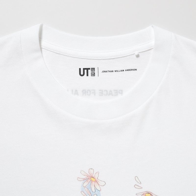 Uniqlo Peace For All Ut Jw Anderson Short-sleeve Graphic メンズ Tシャツ 白 | 4462973