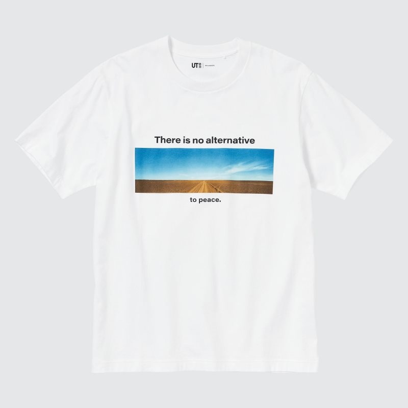 Uniqlo Peace For All Wim Wenders Short-sleeve Graphic メンズ Tシャツ 白 | 6415345