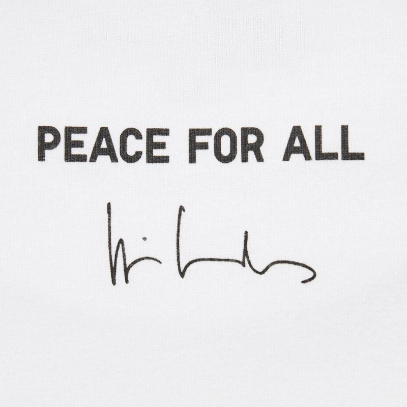 Uniqlo Peace For All Wim Wenders Short-sleeve Graphic メンズ Tシャツ 白 | 6415345