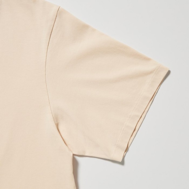 Uniqlo Peanuts Hawaii UT Short-Sleeve レディース Tシャツ ベージュ | 4304432