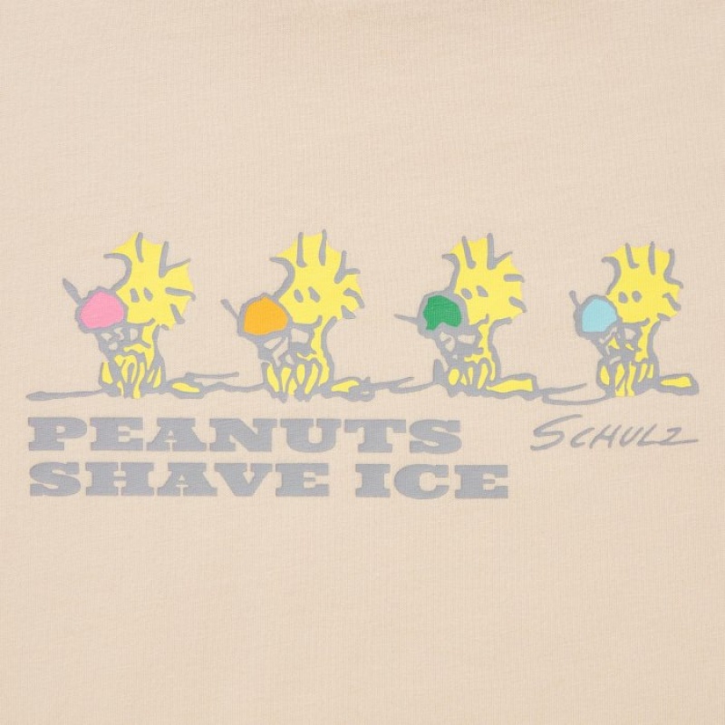 Uniqlo Peanuts Hawaii UT Short-Sleeve レディース Tシャツ ベージュ | 4304432