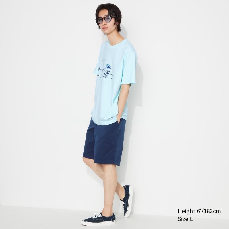 Uniqlo Peanuts Hawaii Ut Short Sleeve Graphic メンズ Tシャツ 緑 | 163972
