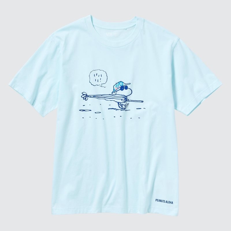 Uniqlo Peanuts Hawaii Ut Short Sleeve Graphic メンズ Tシャツ 緑 | 163972