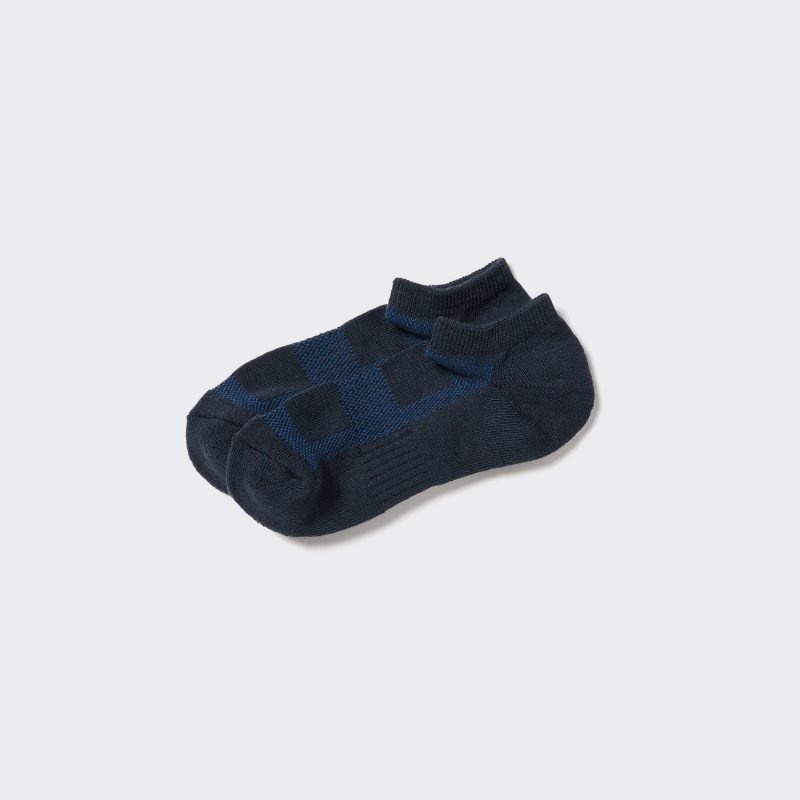 Uniqlo Pile Mesh Short メンズ ソックス ネイビー | 2491221