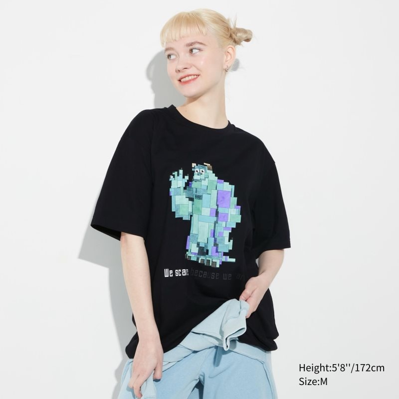 Uniqlo Pixar Art Ut Short-sleeve Graphic Adam Lister メンズ Tシャツ 黒 | 9753051